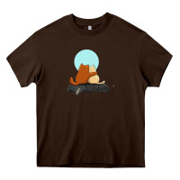 Chocolate Brown two cats Heavy Core Tee - linhVisuals