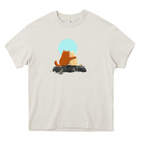 Cream two cats Heavy Core Tee - linhVisuals