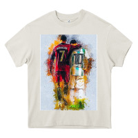 Cream messi and ronaldo Heavy Core Tee - linhVisuals