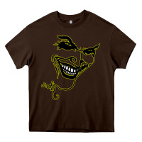 Chocolate Brown J O K E R Heavy Core Tee - linhVisuals