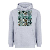 Heather Grey Howdy Cowhide Turquoise Heavyweight Hoodie - Jasminsmagicworld