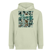 Matcha Howdy Cowhide Turquoise Heavyweight Hoodie - Jasminsmagicworld