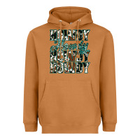 Meerkat Howdy Cowhide Turquoise Heavyweight Hoodie - Jasminsmagicworld