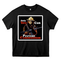 Black only you can prevent communism Heavy Core Tee - linhVisuals