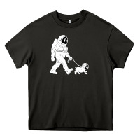 Asphalt walking the dog astronaut Heavy Core Tee - linhVisuals