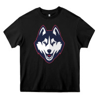 Black wolf head tshirt Heavy Core Tee - linhVisuals