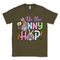Army Green Do the bunny hop Easter Classic Tee - OliviaCreatesArt