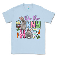 Dusty Blue Do the bunny hop Easter Classic Tee - OliviaCreatesArt