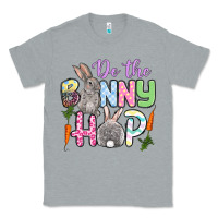 Heather Grey Do the bunny hop Easter Classic Tee - OliviaCreatesArt