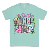 Seafoam Do the bunny hop Easter Classic Tee - OliviaCreatesArt