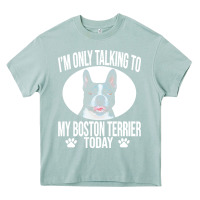 Arona boston terrier t  shirtfunny boston terrier dog gift i m only talking Heavy Core Tee - linhVisuals