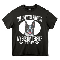 Asphalt boston terrier t  shirtfunny boston terrier dog gift i m only talking Heavy Core Tee - linhVisuals