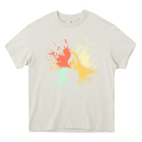 Cream candle t  shirt c a n d l e i n k s p l a s h t  shirt Heavy Core Tee - linhVisuals