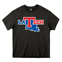 Asphalt louisiana tech bulldogs Heavy Core Tee - linhVisuals
