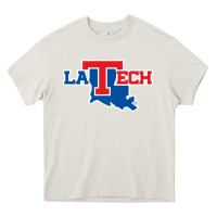 Cream louisiana tech bulldogs Heavy Core Tee - linhVisuals