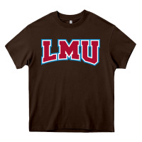 Chocolate Brown loyola marymount lions Heavy Core Tee - linhVisuals