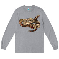 Heather Grey red tail boa snake Long Sleeve Tee - LillyAllenDesigns
