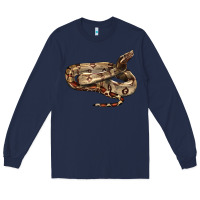 Navy red tail boa snake Long Sleeve Tee - LillyAllenDesigns