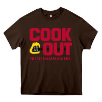 Chocolate Brown Cookout Heavy Core Tee - linhVisuals