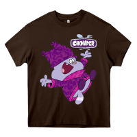 Chocolate Brown chowder Heavy Core Tee - linhVisuals