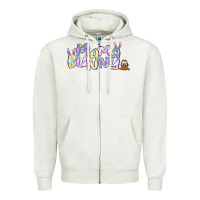 Oatmeal Heather easter mama bunny Zipper Hoodie - Jasminsmagicworld