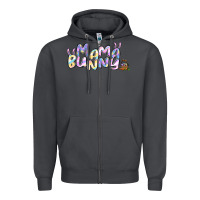 Smoke easter mama bunny Zipper Hoodie - Jasminsmagicworld