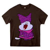 Chocolate Brown chowder Heavy Core Tee - linhVisuals