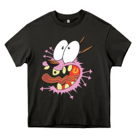 Asphalt courage the cowardly dog Heavy Core Tee - linhVisuals