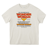 Cream wonder  woman Heavy Core Tee - linhVisuals