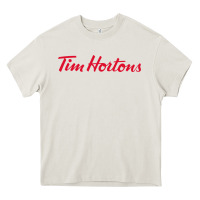 Cream Tim Hortons Heavy Core Tee - linhVisuals