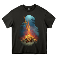 Asphalt Souls Bonfire Heavy Core Tee - linhVisuals