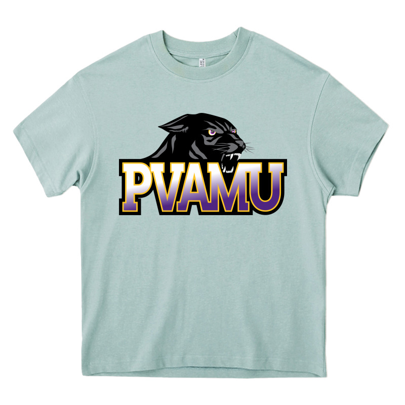 Prairie View A&m Panthers And Lady Panthers Rectangle Patch Heavy Core Tee by linhVisuals | Teevron