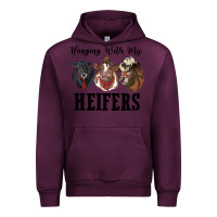 Mauve Wine hanging with my heifers Urban Hoodie - RanaPortraitStore