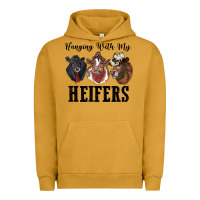 Pigment Peanut Butter hanging with my heifers Urban Hoodie - RanaPortraitStore