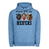 Pigment Pebble Blue hanging with my heifers Urban Hoodie - RanaPortraitStore