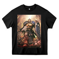 Black Warhammer Characters Heavy Core Tee - linhVisuals