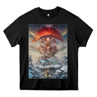 Black The Painted World Heavy Core Tee - linhVisuals
