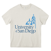Cream The university of san diego Heavy Core Tee - linhVisuals