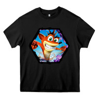 Black CRASH BANDICOOT LEGENDS Heavy Core Tee - linhVisuals