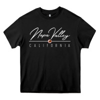 Black napa valley ca t shirt Heavy Core Tee - linhVisuals