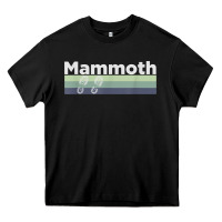 Black retro hiking boottrail running   mammoth california t shirt Heavy Core Tee - linhVisuals