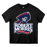Black the robert morris colonials Heavy Core Tee - linhVisuals