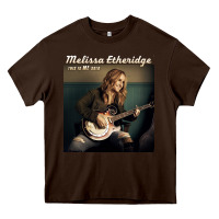 Chocolate Brown Melissa Etheridge Heavy Core Tee - linhVisuals