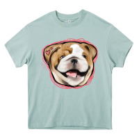 Arona bulldog pink glitter Heavy Core Tee - Jasminsmagicworld