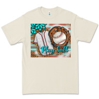 Bone Baseball Play Ball With Leopard Mousepad Premium Tee - BundleAndBundleShop