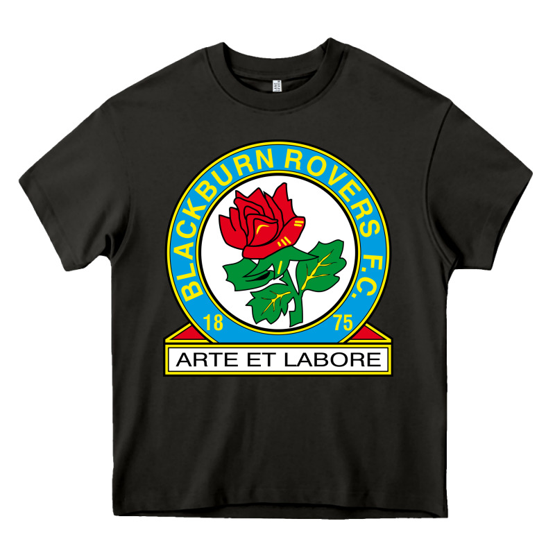 Rovers Black Burn Fc Heavy Core Tee by linhVisuals | Teevron