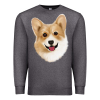 Charcoal Heather Corgi Premium Sweatshirt - Jasminsmagicworld