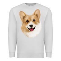 Dove Grey Corgi Premium Sweatshirt - Jasminsmagicworld
