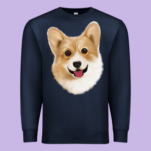 Corgi Premium Sweatshirt Designed By Jasminsmagicworld