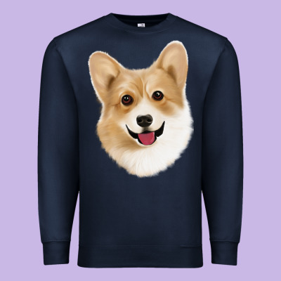 Corgi Premium Sweatshirt Designed By Jasminsmagicworld